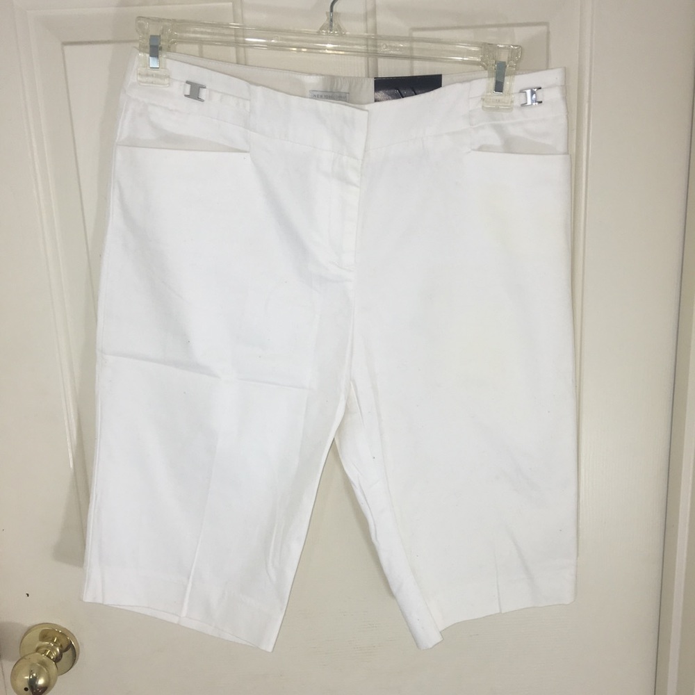 NWT New York & Co. White Shorts-10